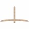Ekena Millwork Bellingham Smooth Timber Gable Bracket, Douglas Fir, 96"W x 52"H x 3 1/2"D x 5 1/2"F, 13/12 Pitch GBW096X52X0406BEL00SDF - alternate 1